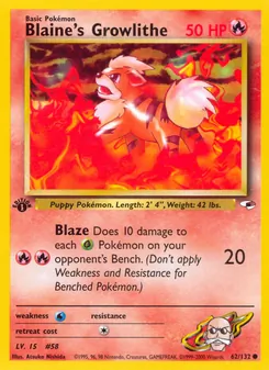 Blaine's Growlithe (Gym Heroes #62)