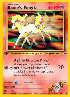 Blaine's Ponyta (Gym Heroes #63)