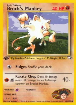 Brock's Mankey (Gym Heroes #68)
