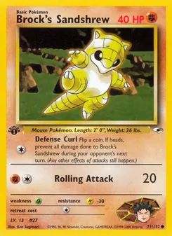 Brock's Sandshrew (Gym Heroes #71)