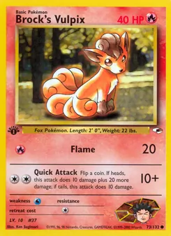 Brock's Vulpix (Gym Heroes #73)