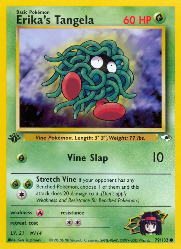 Erika's Tangela — Gym Heroes #79 (Pokémon TCG card)
