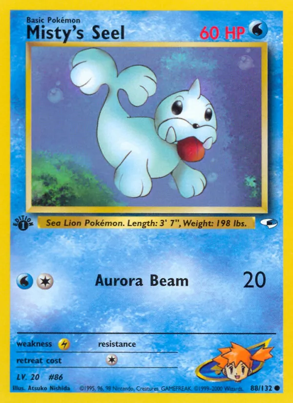Misty's Seel — Gym Heroes #88 (Pokémon TCG card)