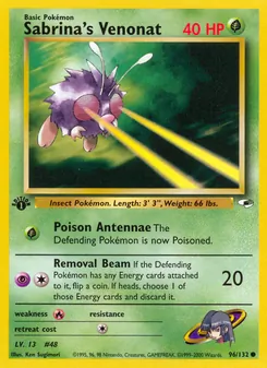 Sabrina's Venonat (Gym Heroes #96)