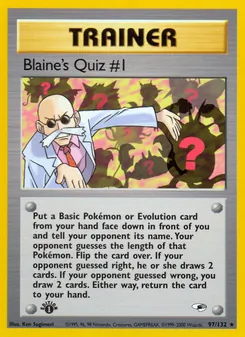 Blaine's Quiz #1 (Gym Heroes #97)