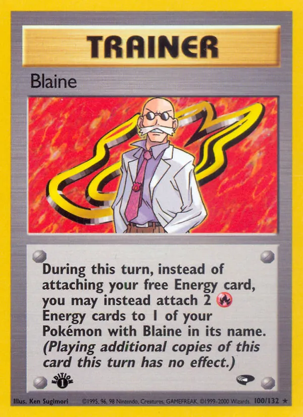 Blaine — Gym Challenge #100 (Pokémon TCG card)