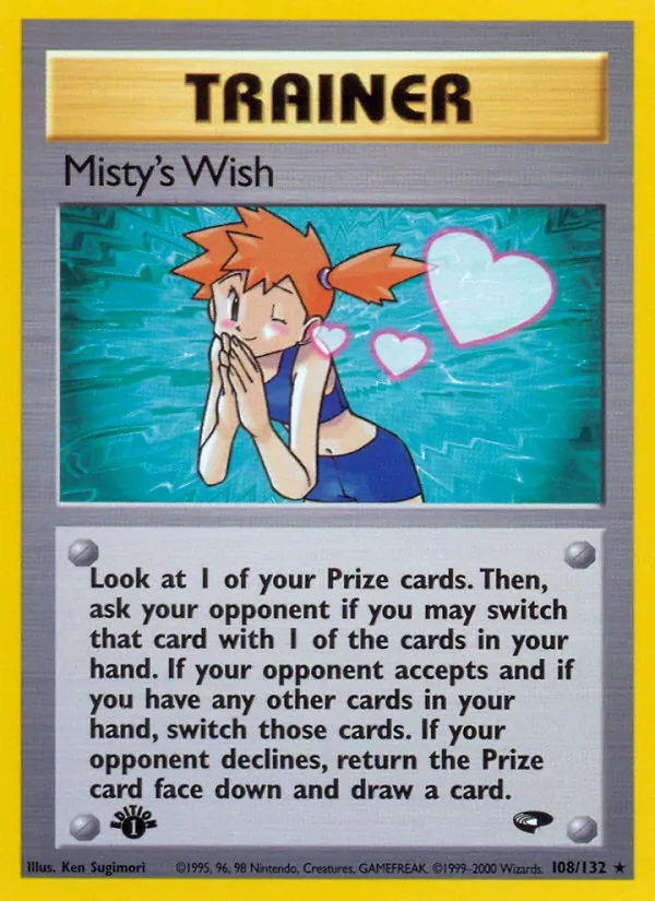 Misty's Wish — Gym Challenge #108 (Pokémon TCG card)
