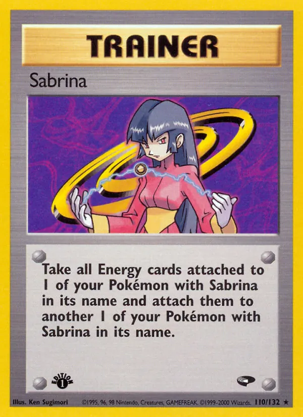 Sabrina — Gym Challenge #110 (Pokémon TCG card)