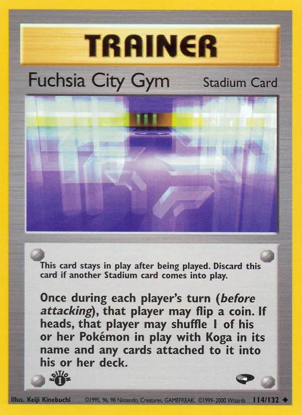 Fuchsia City Gym — Gym Challenge #114 (Pokémon TCG card)