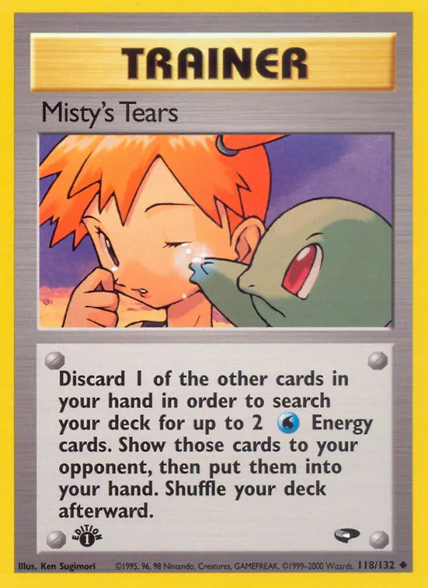 Misty's Tears — Gym Challenge #118 (Pokémon TCG card)