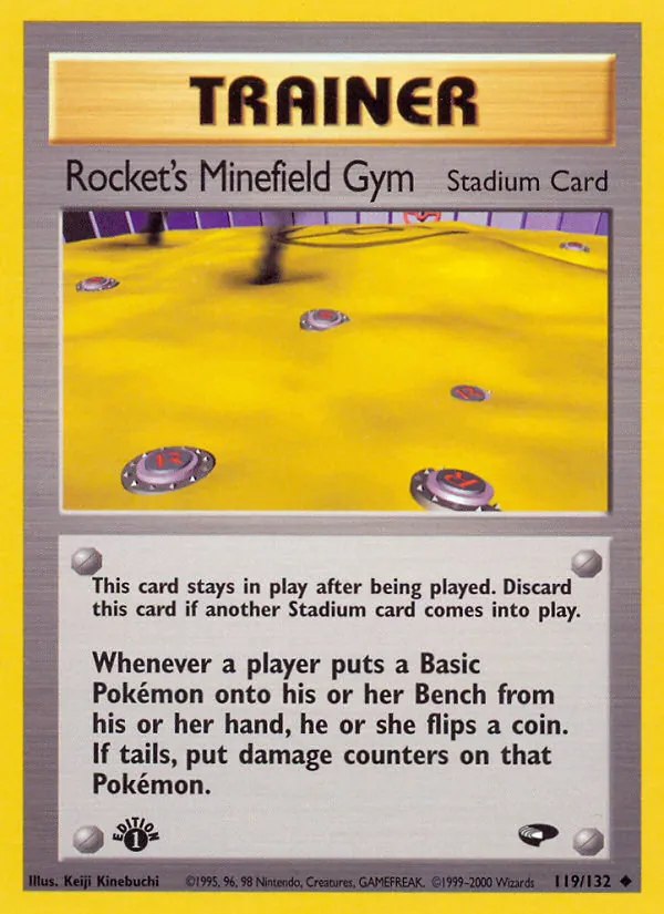Rocket's Minefield Gym — Gym Challenge #119 (Pokémon TCG card)