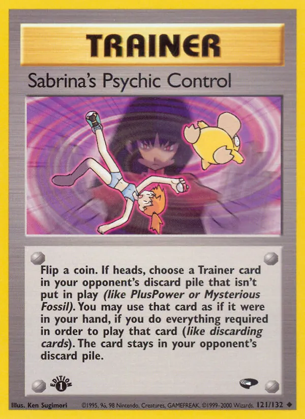 Sabrina's Psychic Control — Gym Challenge #121 (Pokémon TCG card)
