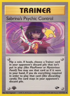 Sabrina's Psychic Control (Gym Challenge #121)