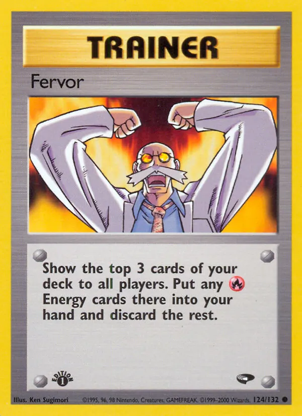 Fervor — Gym Challenge #124 (Pokémon TCG card)