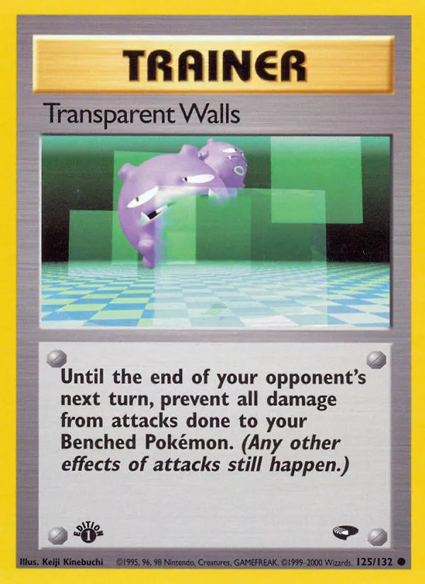Transparent Walls — Gym Challenge #125 (Pokémon TCG card)
