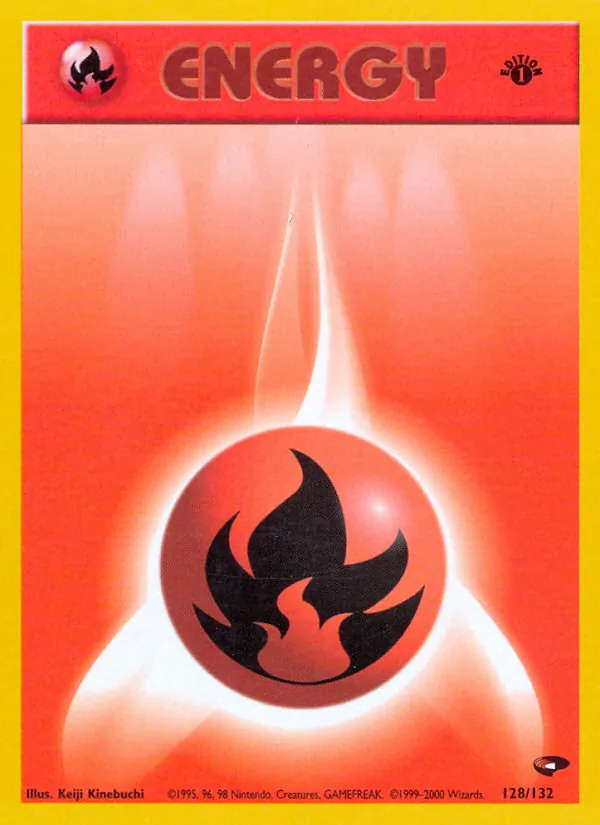 Fire Energy — Gym Challenge #128 (Pokémon TCG card)