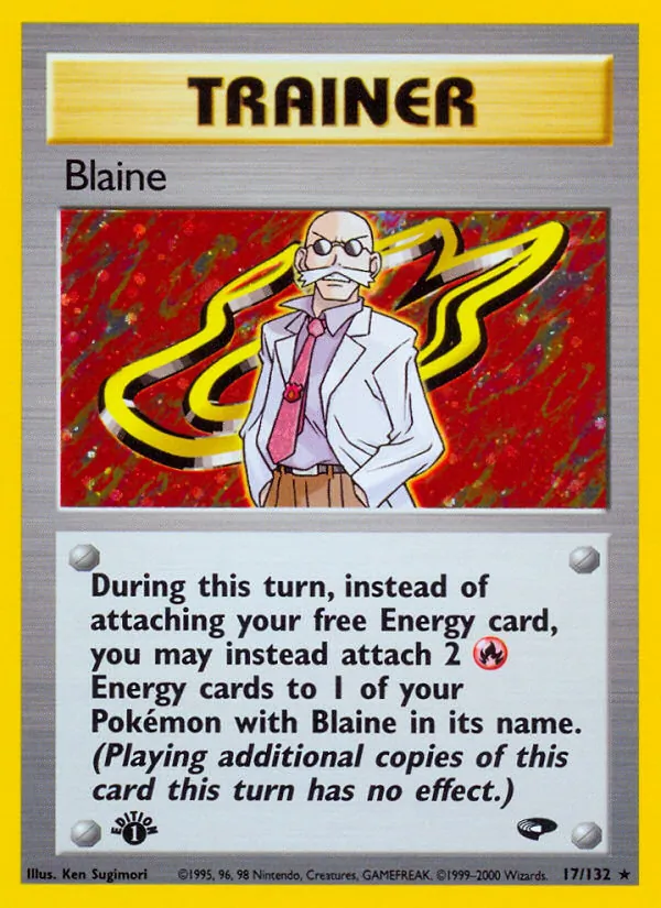 Blaine — Gym Challenge #17 (Pokémon TCG card)