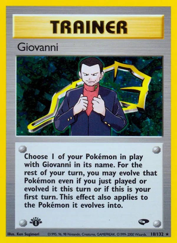 Giovanni — Gym Challenge #18 (Pokémon TCG card)