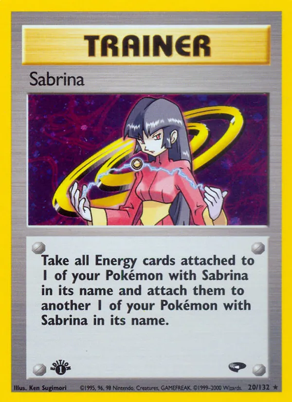 Sabrina — Gym Challenge #20 (Pokémon TCG card)