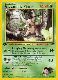 Giovanni's Pinsir (Gym Challenge #24)