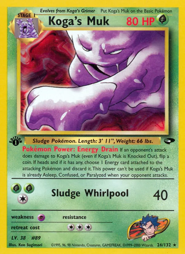 Koga's Muk — Gym Challenge #26 (Pokémon TCG card)