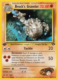 Brock's Graveler (Gym Challenge #34)