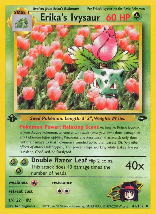 Erika's Ivysaur — Gym Challenge #41 (Pokémon TCG card)