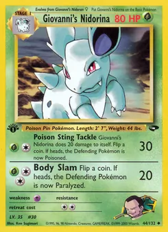 Giovanni's Nidorina (Gym Challenge #44)