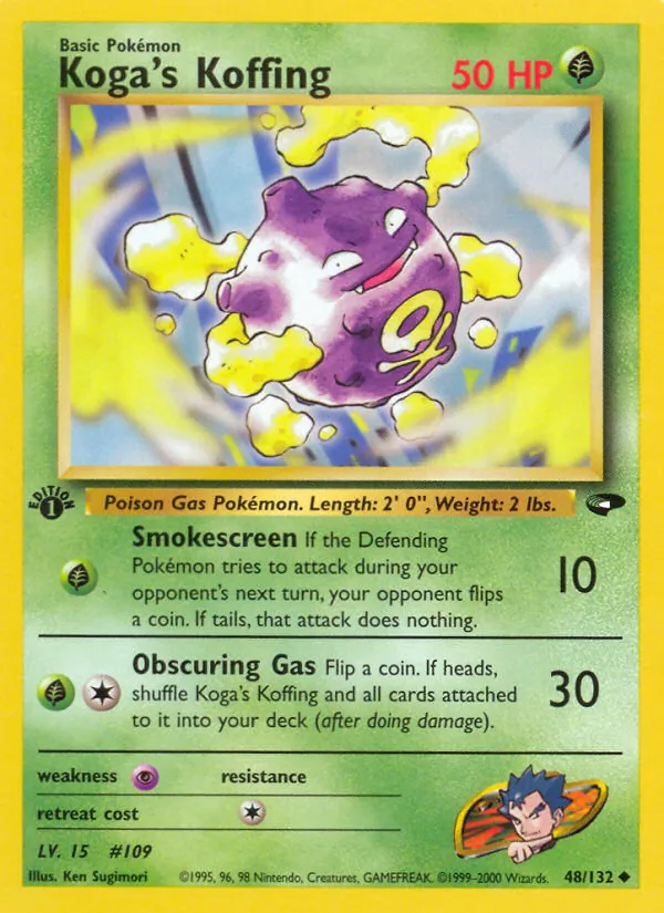 Koga's Koffing — Gym Challenge #48 (Pokémon TCG card)