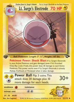 Lt. Surge's Electrode (Gym Challenge #52)