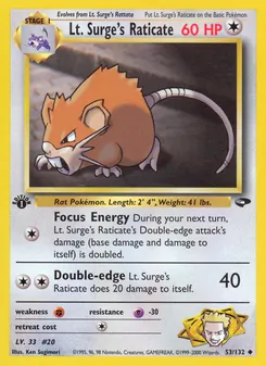 Lt. Surge's Raticate (Gym Challenge #53)