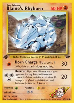 Blaine's Rhyhorn (Gym Challenge #65)