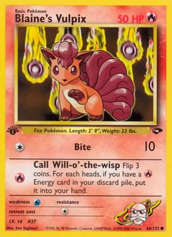 Blaine's Vulpix (Gym Challenge #66)