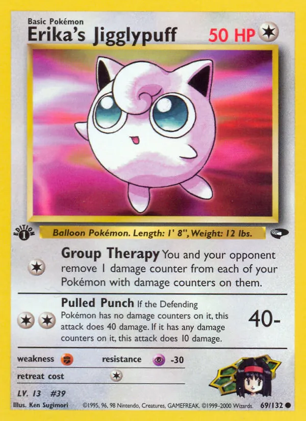 Erika's Jigglypuff — Gym Challenge #69 (Pokémon TCG card)