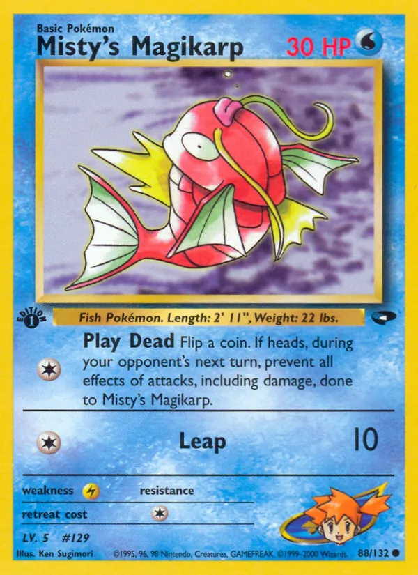Misty's Magikarp — Gym Challenge #88 (Pokémon TCG card)