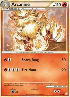 Arcanine (HeartGold SoulSilver #1)