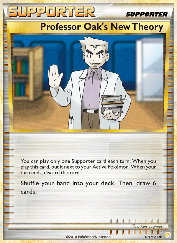 Professor Oak's New Theory — HeartGold SoulSilver #101 (Pokémon TCG card)
