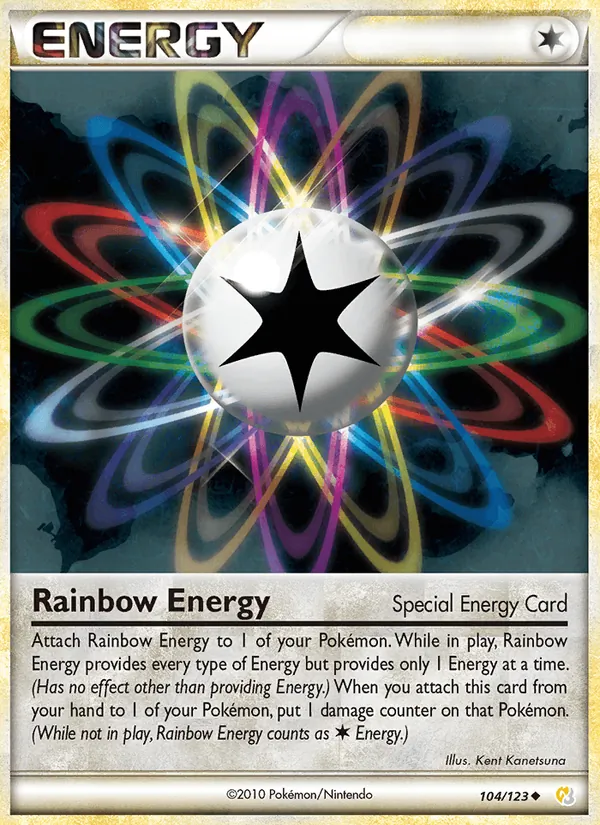 Rainbow Energy — HeartGold SoulSilver #104 (Pokémon TCG card)