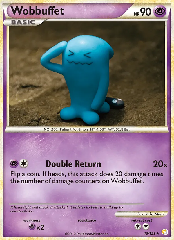 Wobbuffet — HeartGold SoulSilver #13 (Pokémon TCG card)