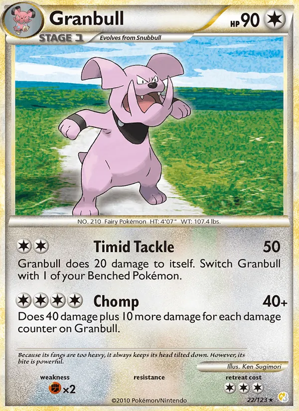 Granbull — HeartGold SoulSilver #22 (Pokémon TCG card)