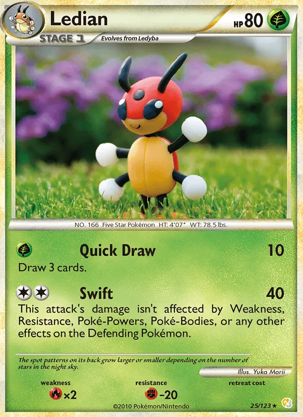 Ledian — HeartGold SoulSilver #25 (Pokémon TCG card)