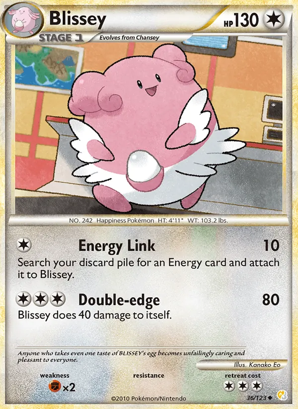 Blissey — HeartGold SoulSilver #36 (Pokémon TCG card)