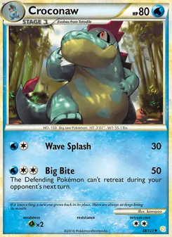 Croconaw (HeartGold SoulSilver #38)