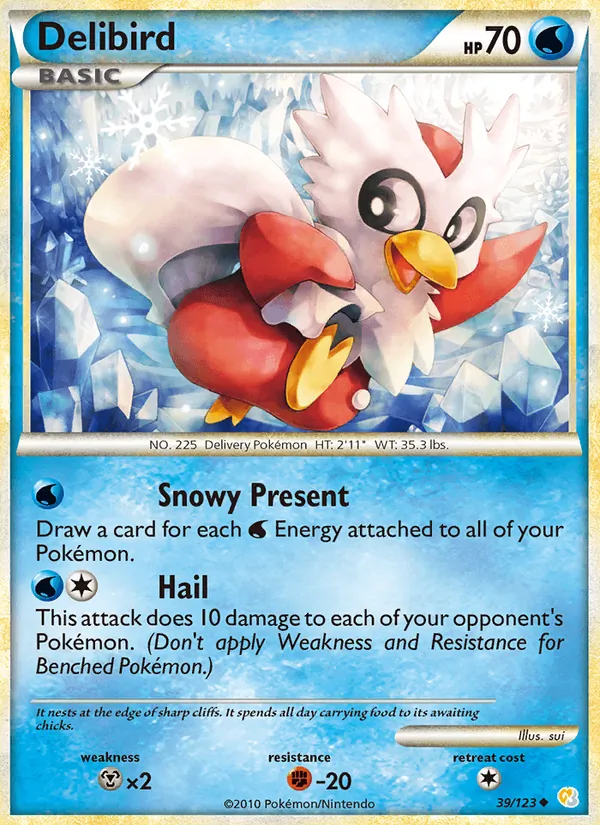 Delibird — HeartGold SoulSilver #39 (Pokémon TCG card)