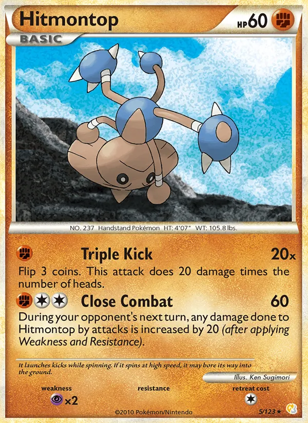 Hitmontop — HeartGold SoulSilver #5 (Pokémon TCG card)