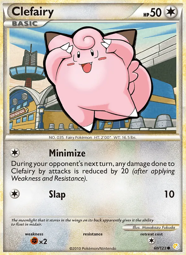 Clefairy — HeartGold SoulSilver #60 (Pokémon TCG card)