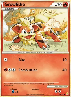 Growlithe (HeartGold SoulSilver #65)