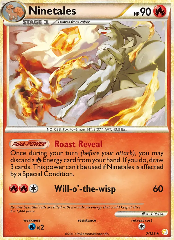 Ninetales — HeartGold SoulSilver #7 (Pokémon TCG card)