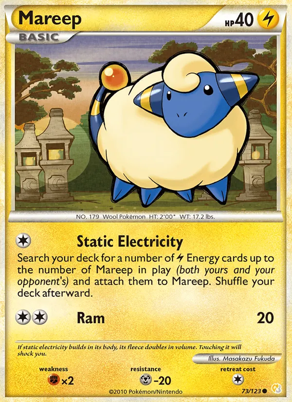 Mareep — HeartGold SoulSilver #73 (Pokémon TCG card)