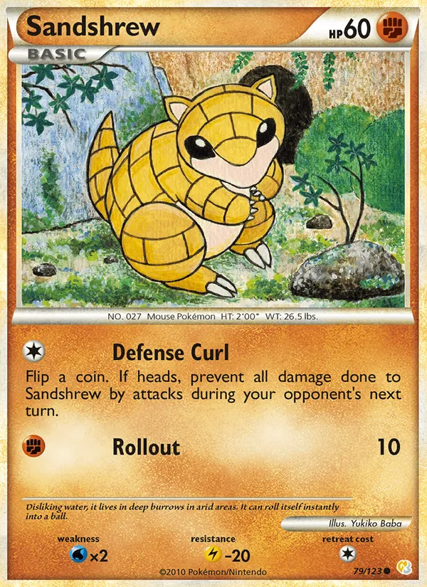 Sandshrew — HeartGold SoulSilver #79 (Pokémon TCG card)
